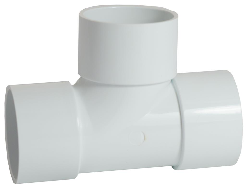 WASTE SOLVENT WELD 50mm 90 DEGREE TEE WHITE