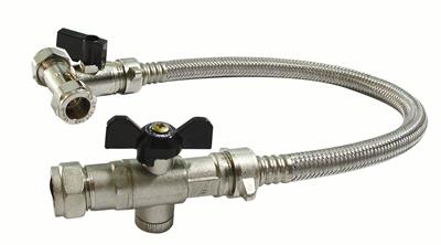 COMBI FILLING LOOP TEE WITH ISOLATING VALVE AND LEVER