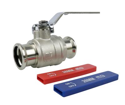 MB PRESSFIT WATER 28MM LEVER BALL VALVE WITH DUAL HANDLE