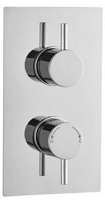 CONCEALED SHOWER THERMOSTATIC VALVE ROUND 1 WAY