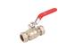 35mm LEVER BALL VALVE RED