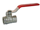 1" LEVER BALL VALVE RED
