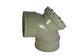 SOIL SOLVENT WELD 110MM DOUBLE SOCKET 90 DEGREE ACCESS BEND GREY
