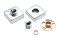 EXPOSED SHOWER BAR MIXER EASY FIT KIT SQUARE - PAIR